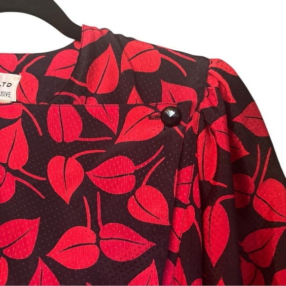 Vintage Ciao Limited Black and Red Dress Size Large (L) - Picture 6 of 11